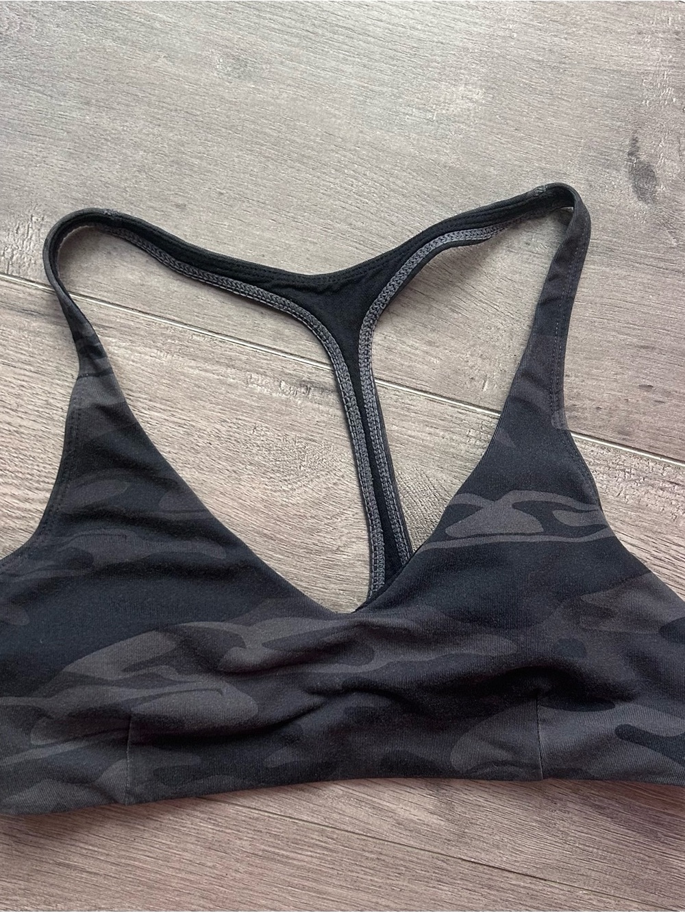 lululemon athletica Black Camo Racerback Bralette